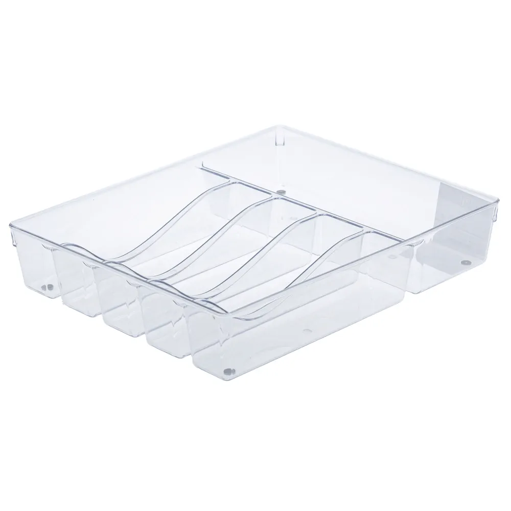 Living Accents Clear Utensil Tray (40.5 x 30 x 7.8 cm)