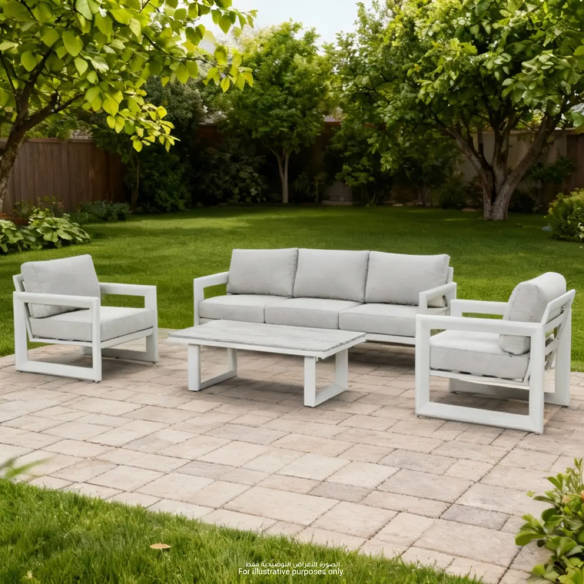 Salento 5-Seater Aluminum Outdoor Sofa Set