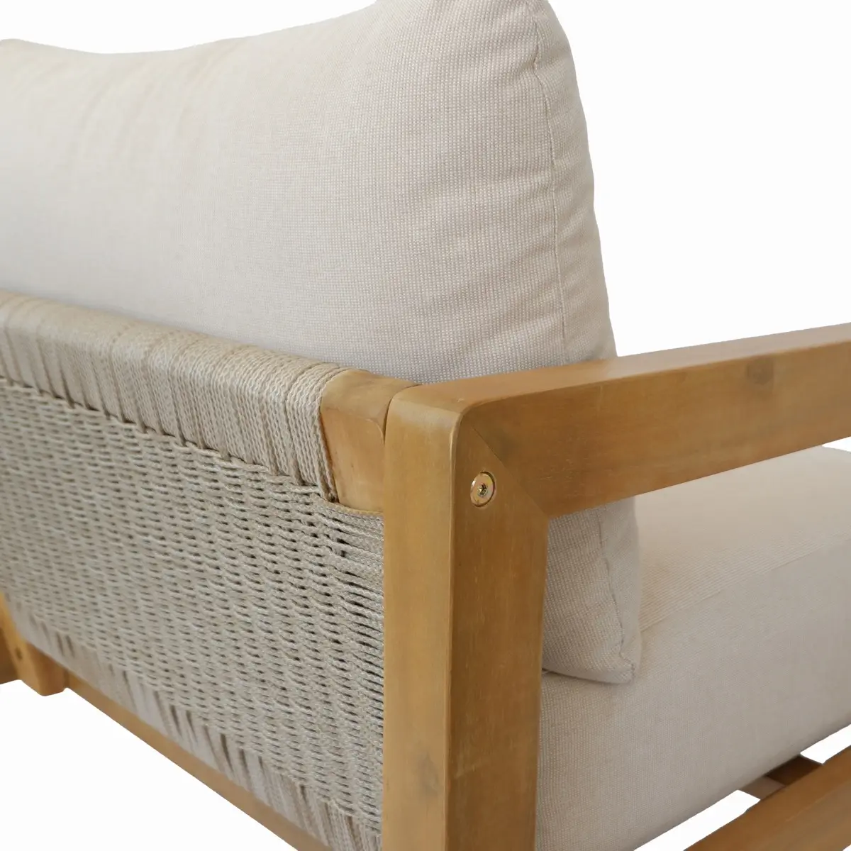 Dolce Single-Seater Acacia Wood Outdoor Sofa (63 x 73 x 71 cm)