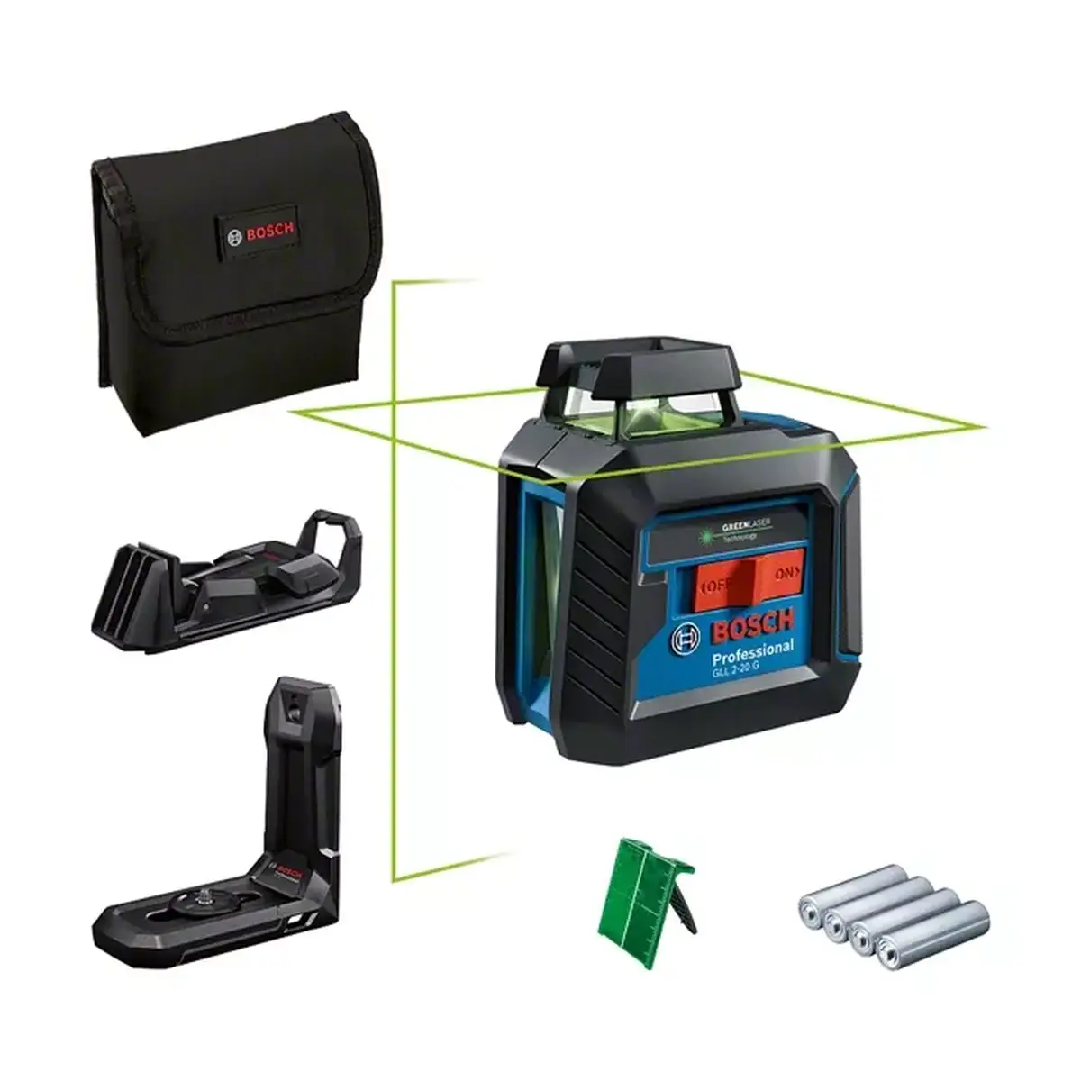 Bosch Line Laser W/Batteries GLL2-20 (Lb10 + Dk10)