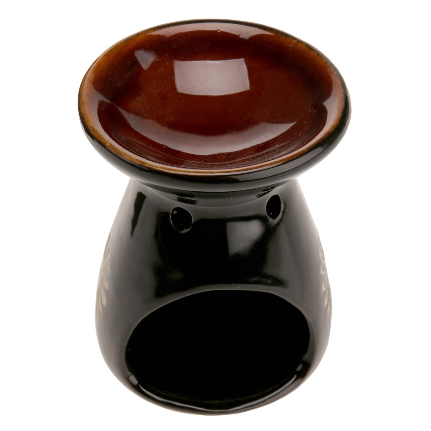 Orchid Ceramic Floral Incense Holder (8.5 x 8.5 x 11 cm)