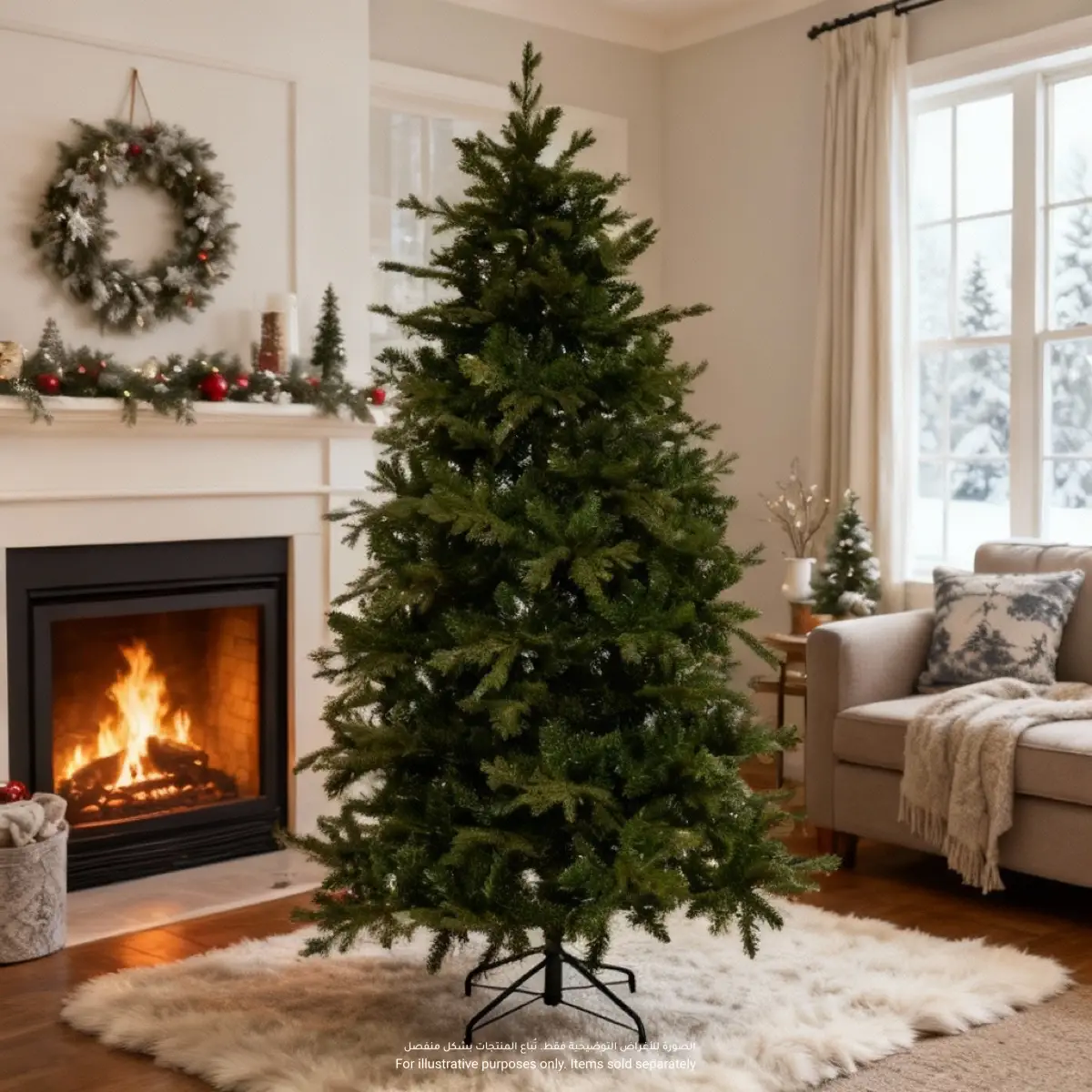 Feeric Sapin Richland Fir Artificial Festive Tree (210 cm)