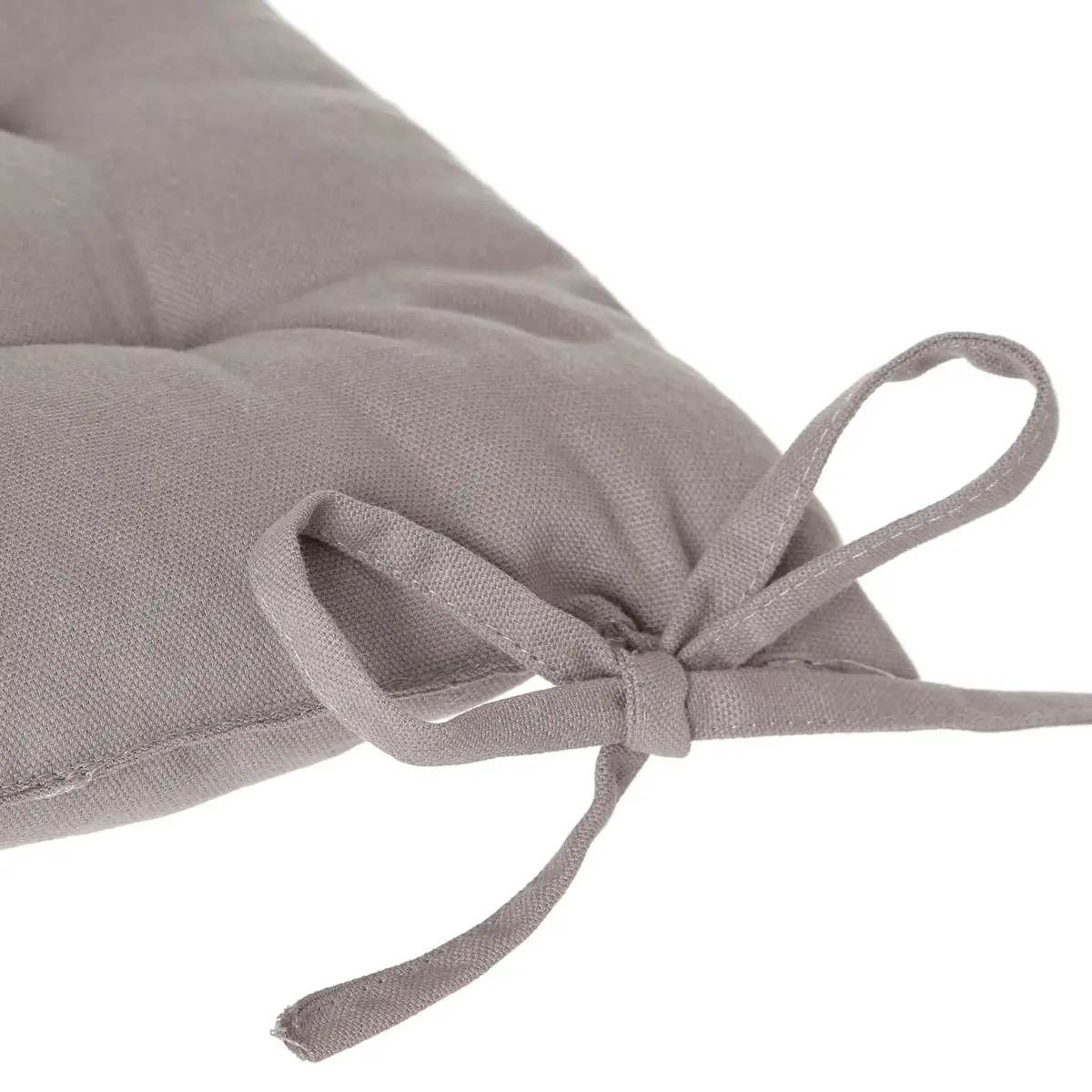 Atmosphera Chair Cushion (Grey, 38 x 4.5 cm)