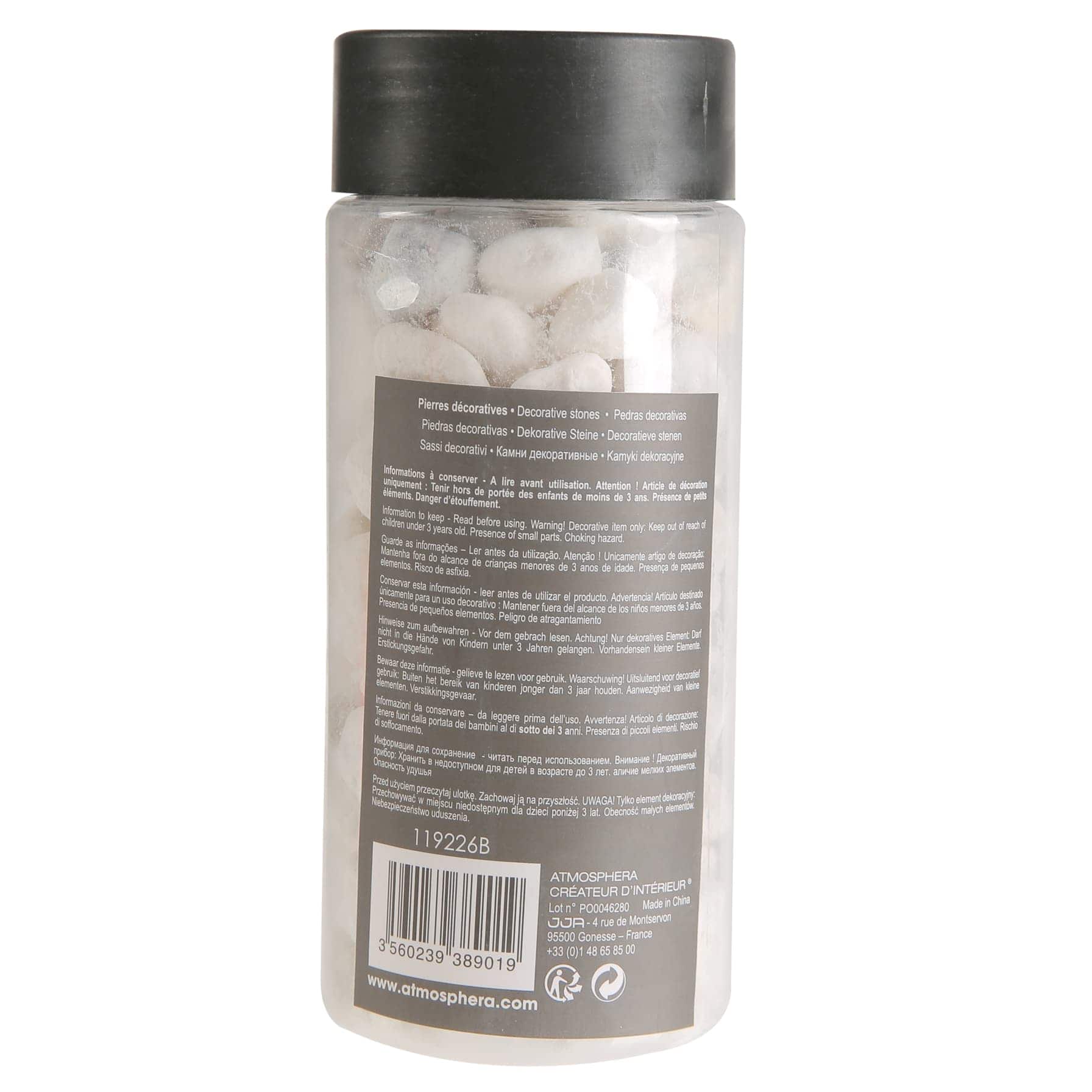 Atmosphera Ceramic Decorative Stones Pack Medium (6.5 x 16 cm, 750 g)