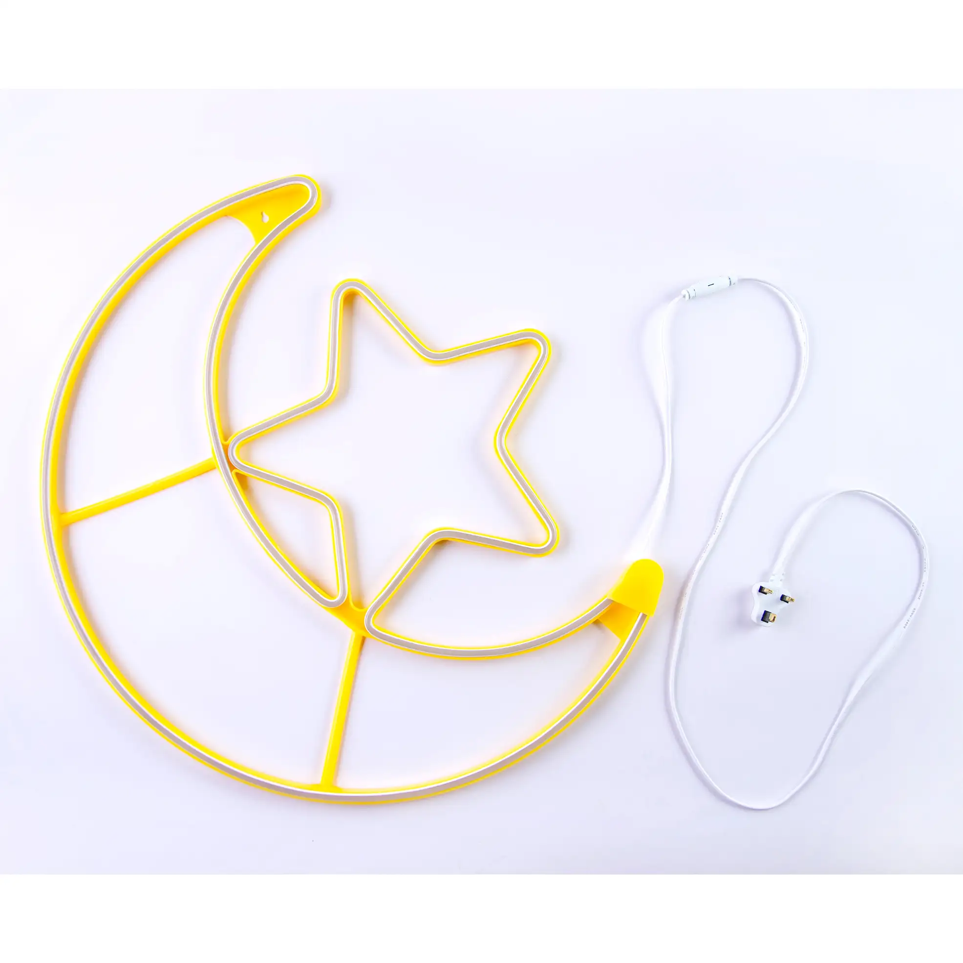 Hilalful Moon Star LED Light (60 x 51 x 1.7 cm)