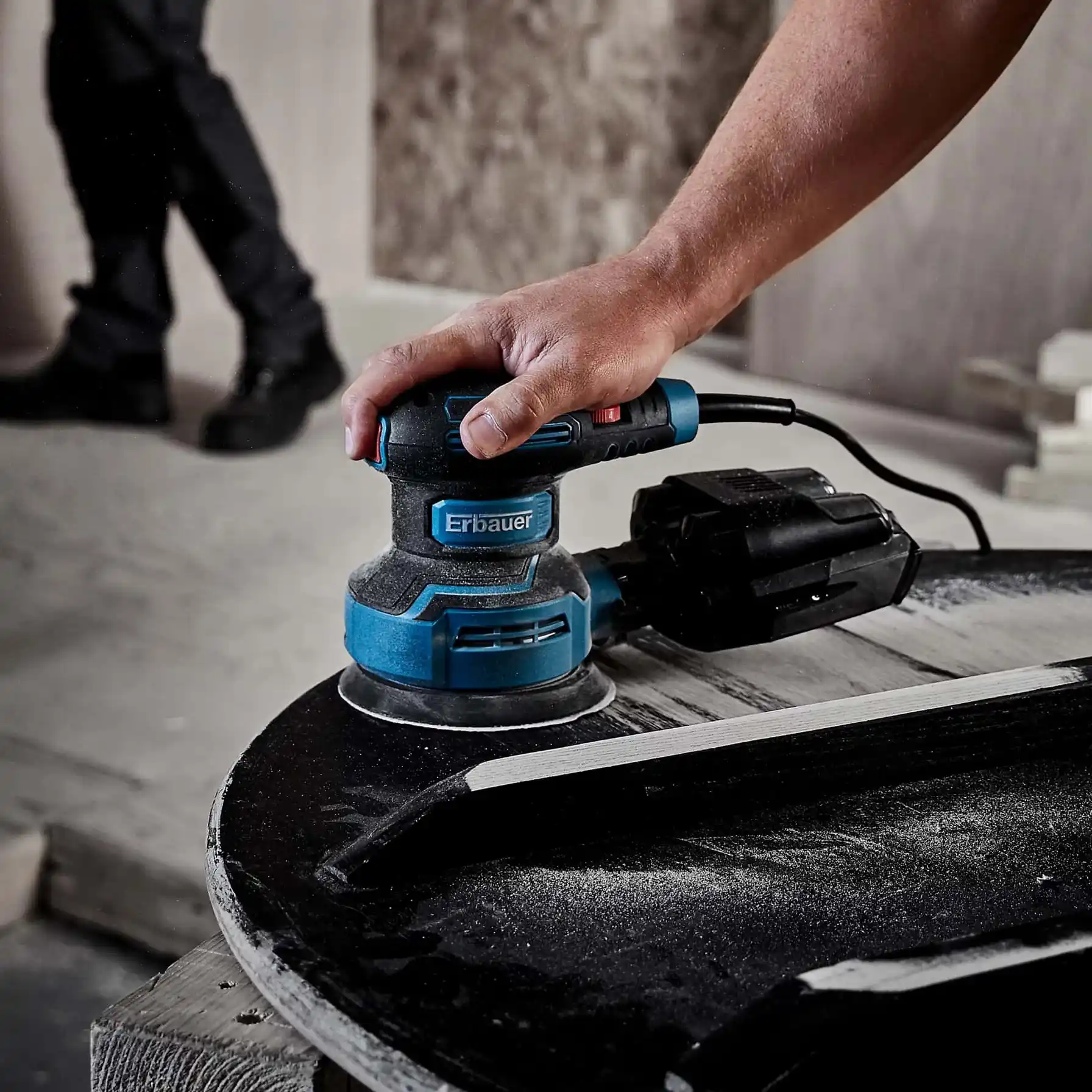 Erbauer Corded Random Orbit Sander, ERO400 (400 W)