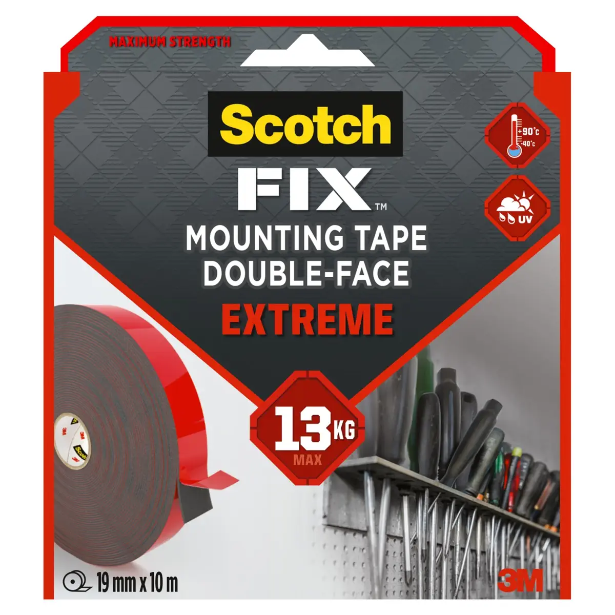 Scotch Mount 414H-Long-DC Double-Sided Mounting Tape Mega Roll (25.4 mm x 10.16 m, 1 Pc.)