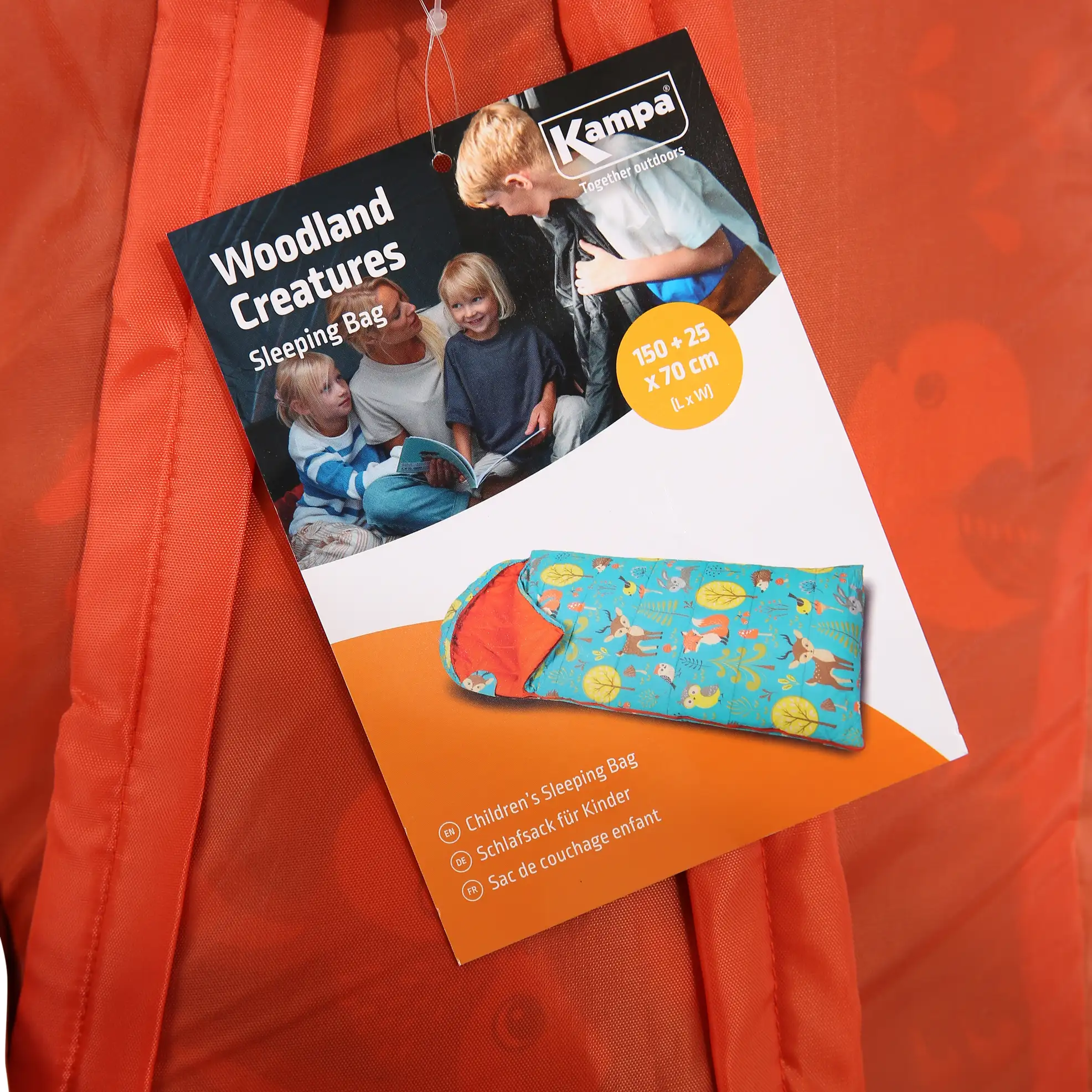 Dometic Kampa Woodland Creatures Children's Sleeping Bag (17.5 x 1 x 70 cm)