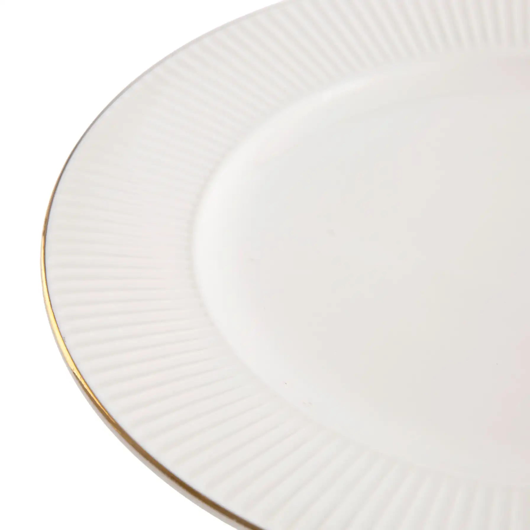 Orchid Royal Embossed New Bone China Dinner Plate (26.5 x 1.5 cm, White)