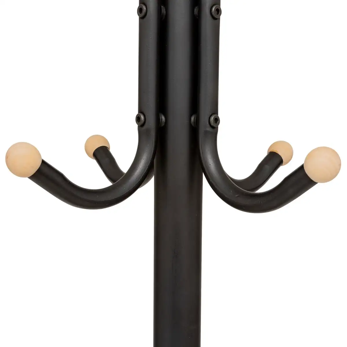 5Five Metal Wood Balls Coat Rack (11 Hooks)