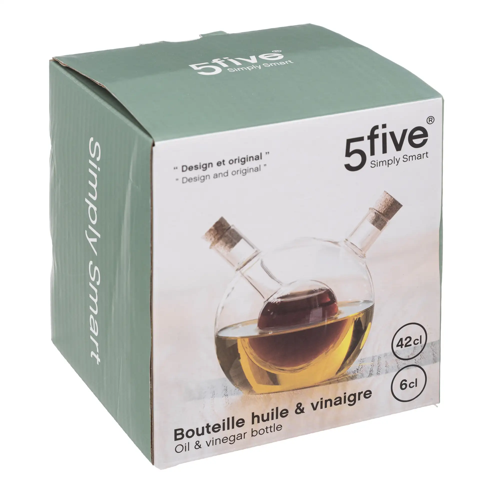 5Five Glass Oil Vinegar Bottle Ball (14 x 10.5 x 11.5 cm)