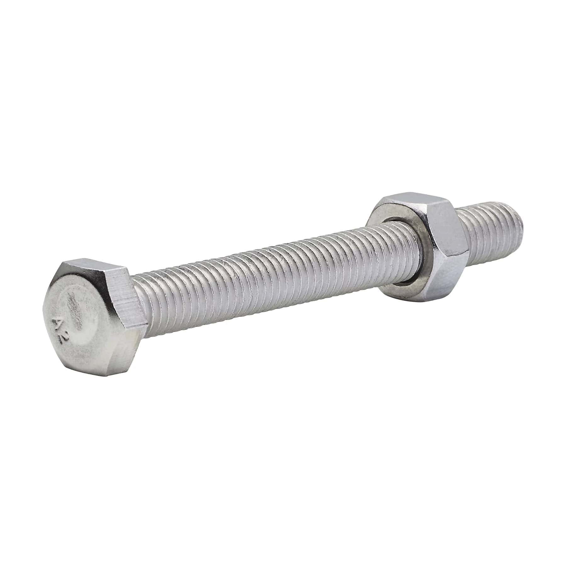 Diall M8 Hex A2 Stainless Steel Bolt & Nut (70 mm, 10 Pc.)
