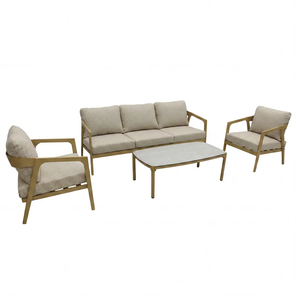 Nebraska 5-Seater Outdoor Aluminum Sofa Set (201 x 79 x 71 cm)