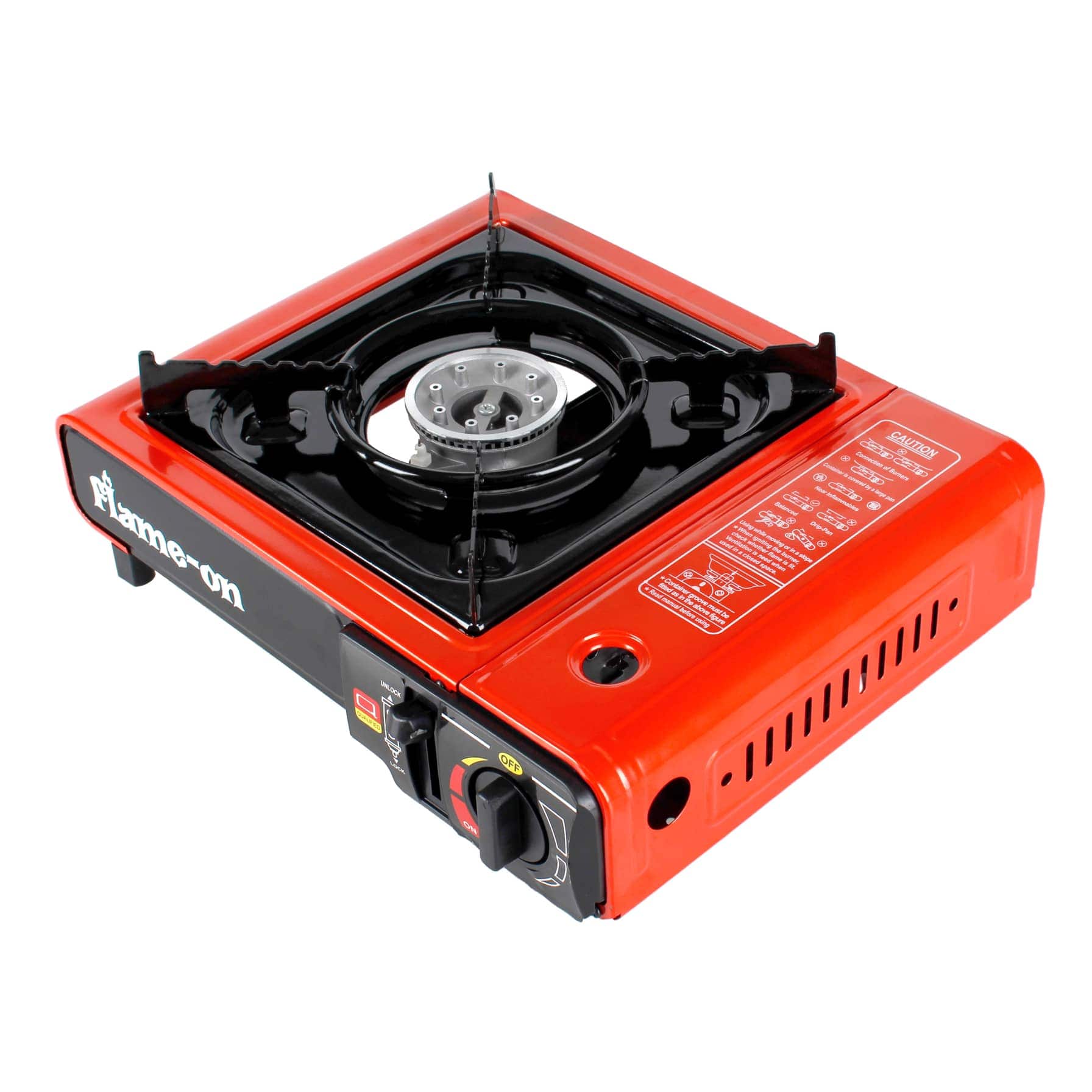 Flame-On Single Burner Foldable Gas Stove 