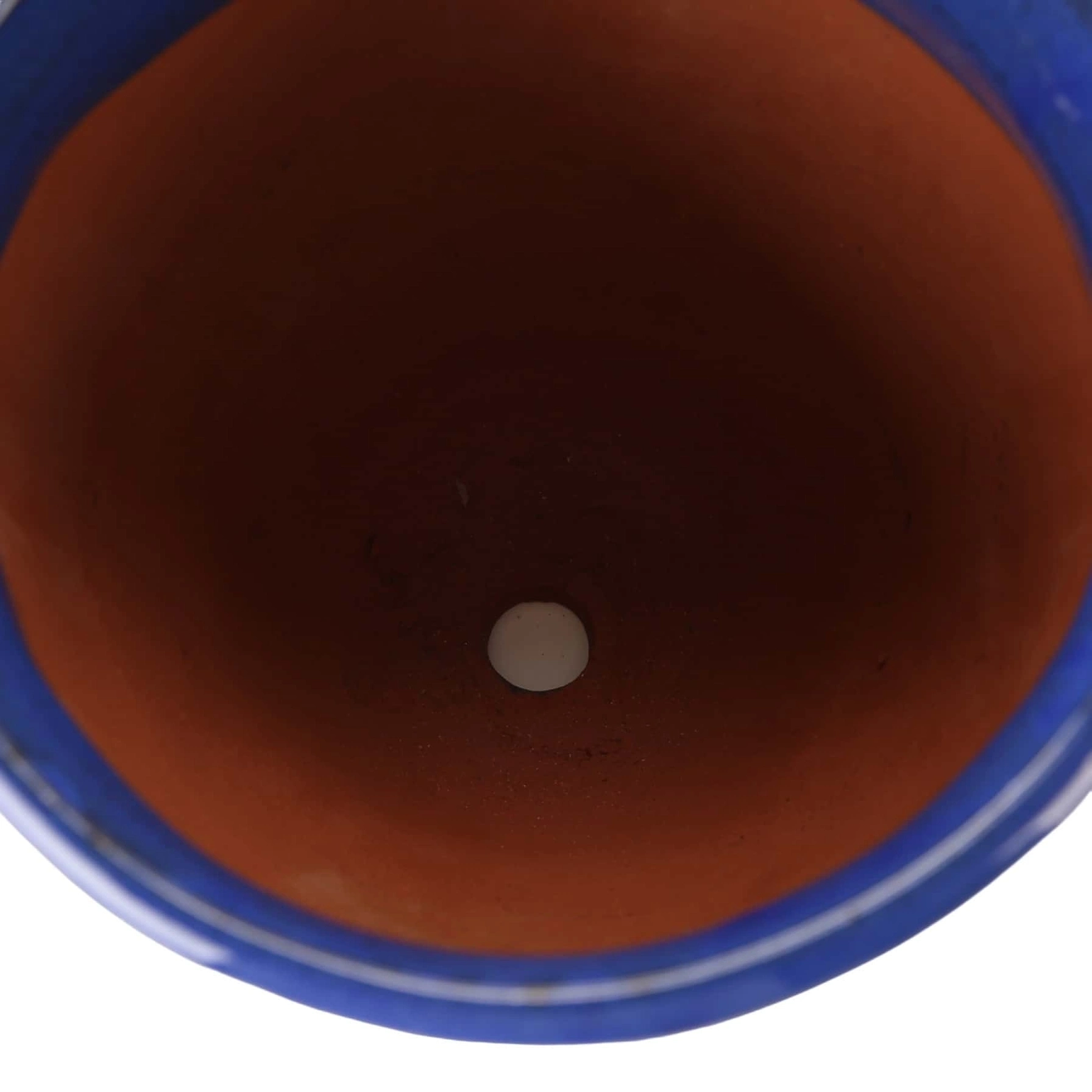 Shanghai 11-01B Glazed Ceramic Plant Pot (40 x 40 cm, Blue)