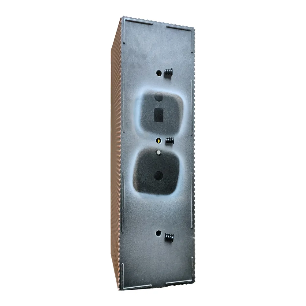 Verve Vertical Ribs Rectangular Plastic Trough (60 cm, Brown)