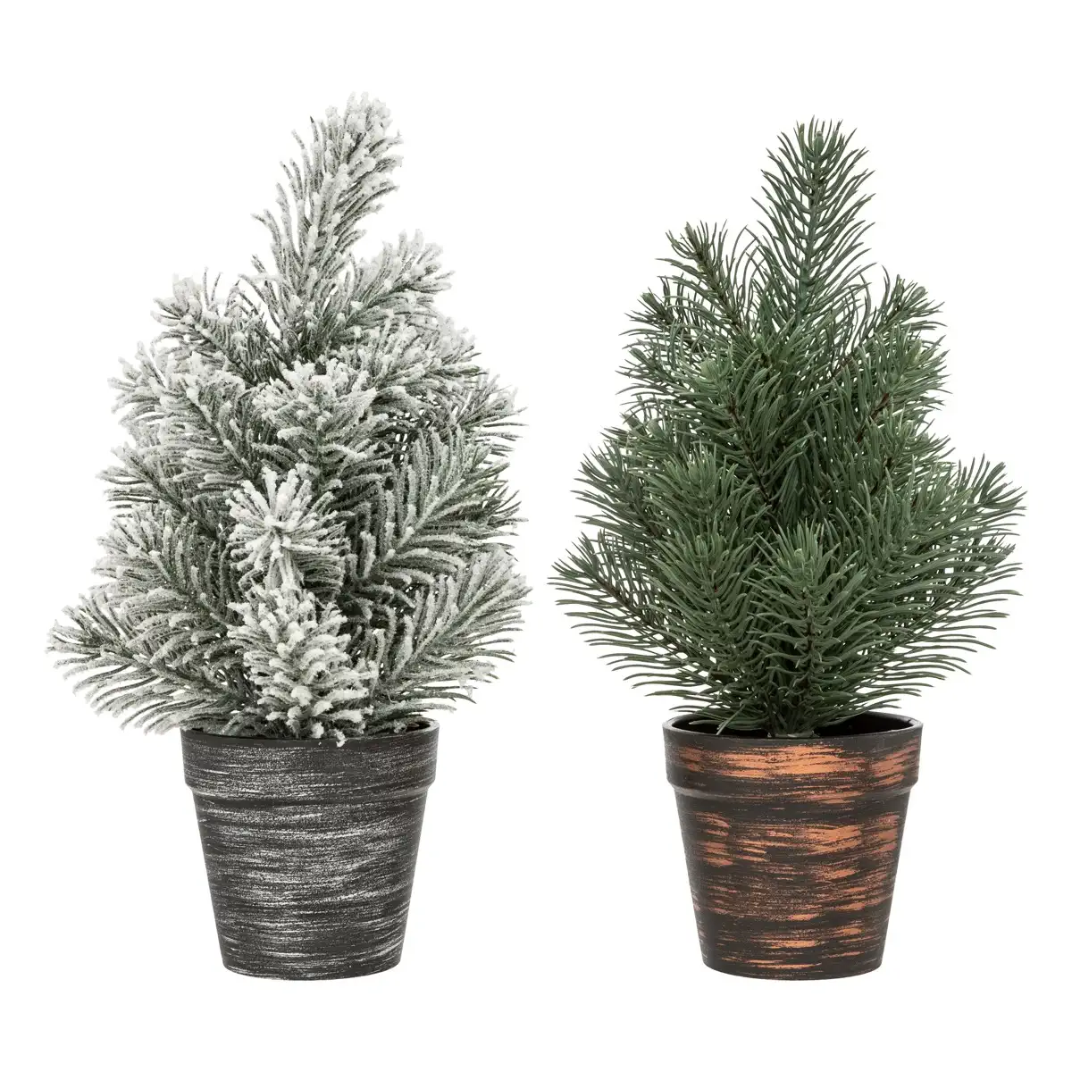 شجرة كريسماس اصطناعية بأصيص فيريك (أخضر، 30 سم)