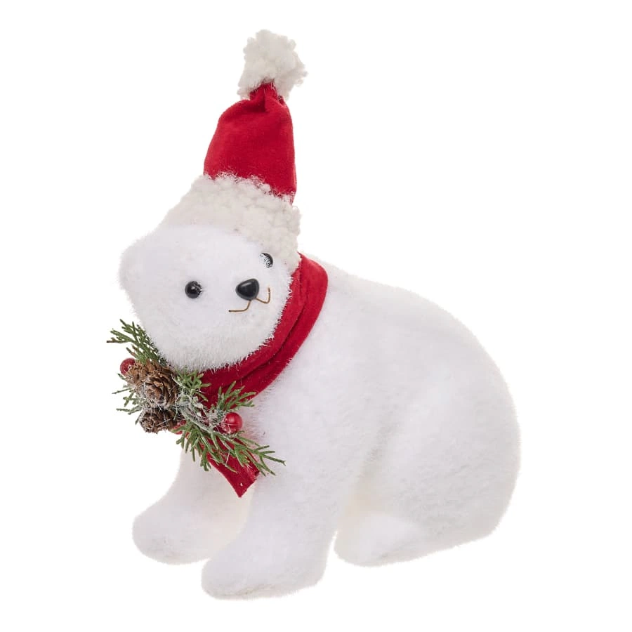 Atmosphera Bear W/ Red Scarf (Red, H. 17 cm)