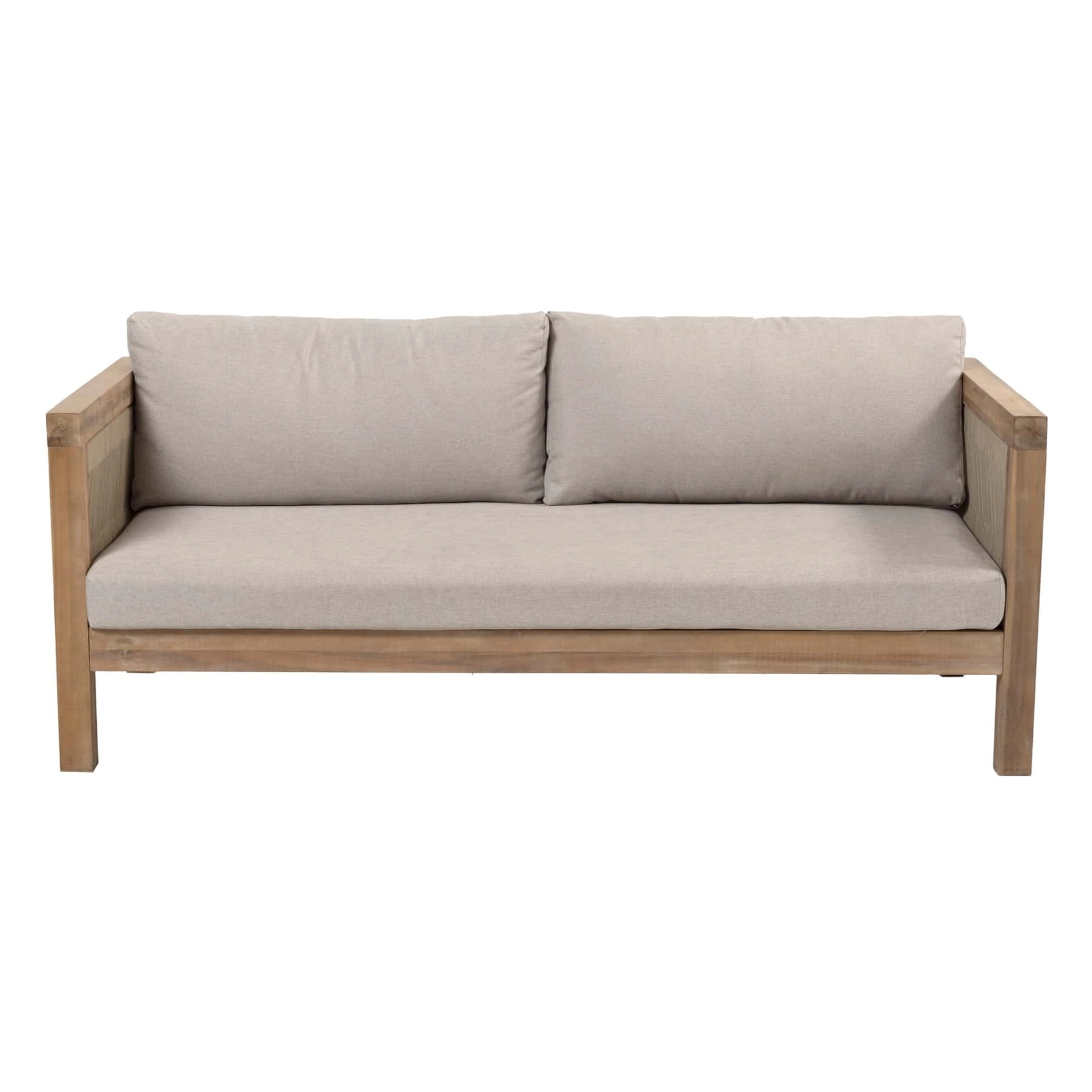 Seychelles 2-Seater Acacia Wood Outdoor Sofa W/Cushions (174 x 70 x 65 cm)