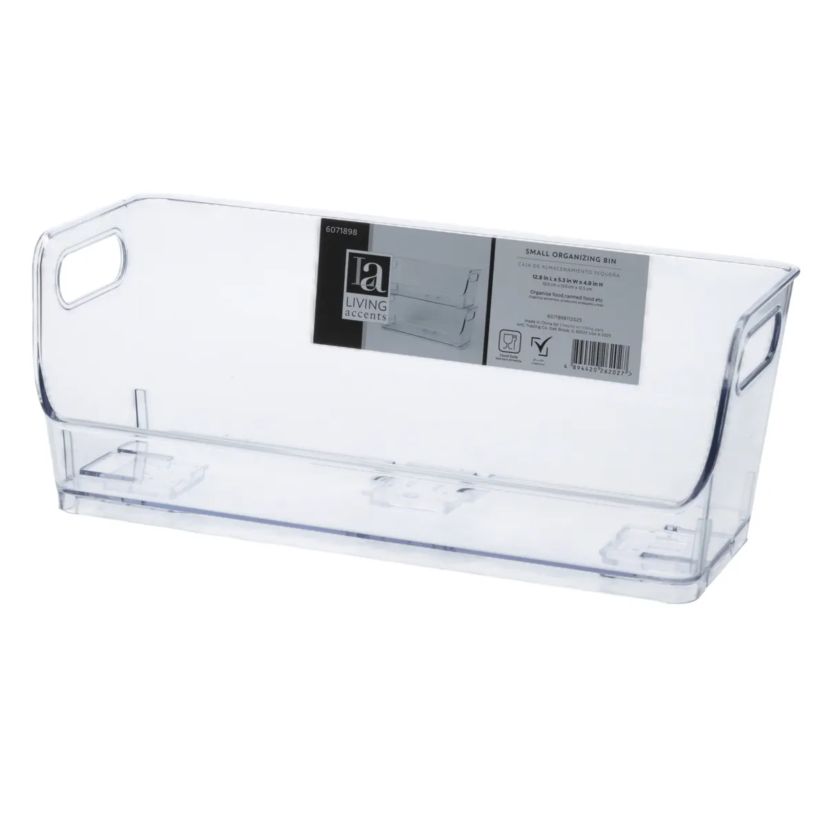 Living Accents Storage Bin (Small, 32.5 x 13.5 x 12.5 cm)