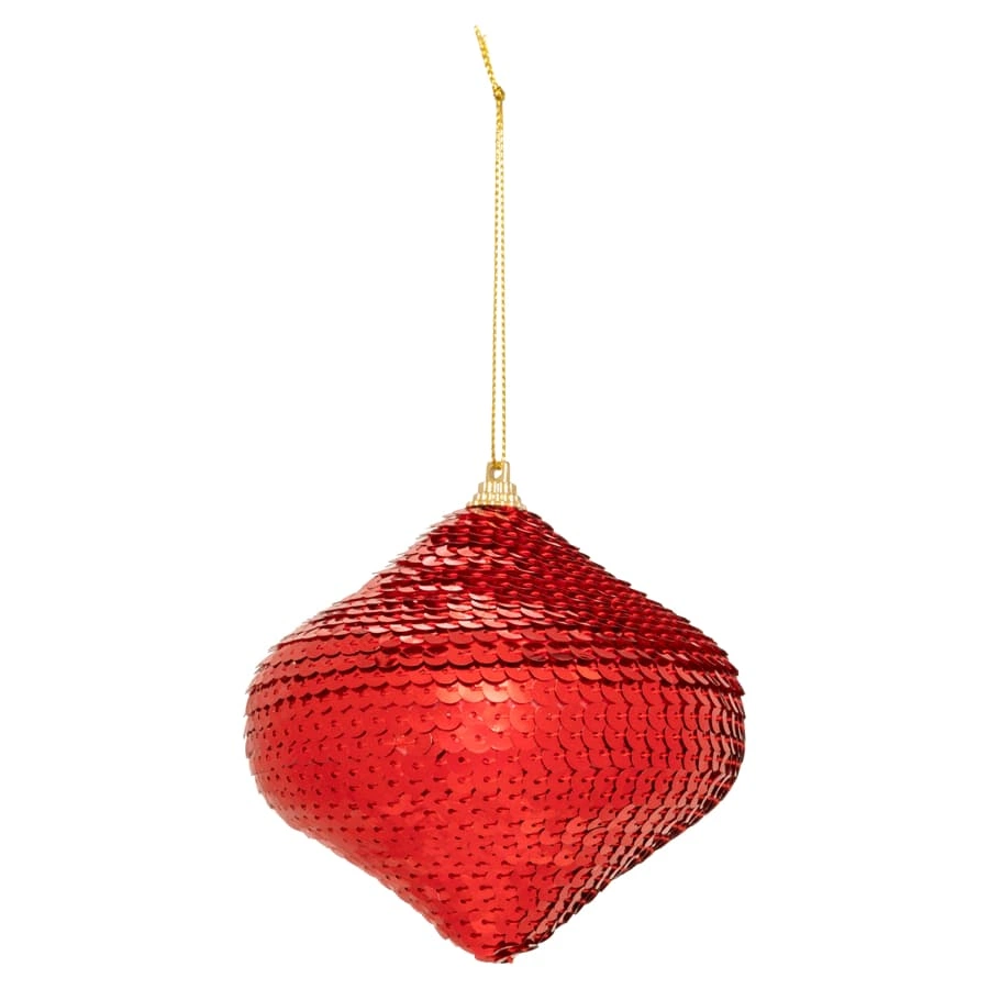 Christmas Ornament Onion Sequins (Red)