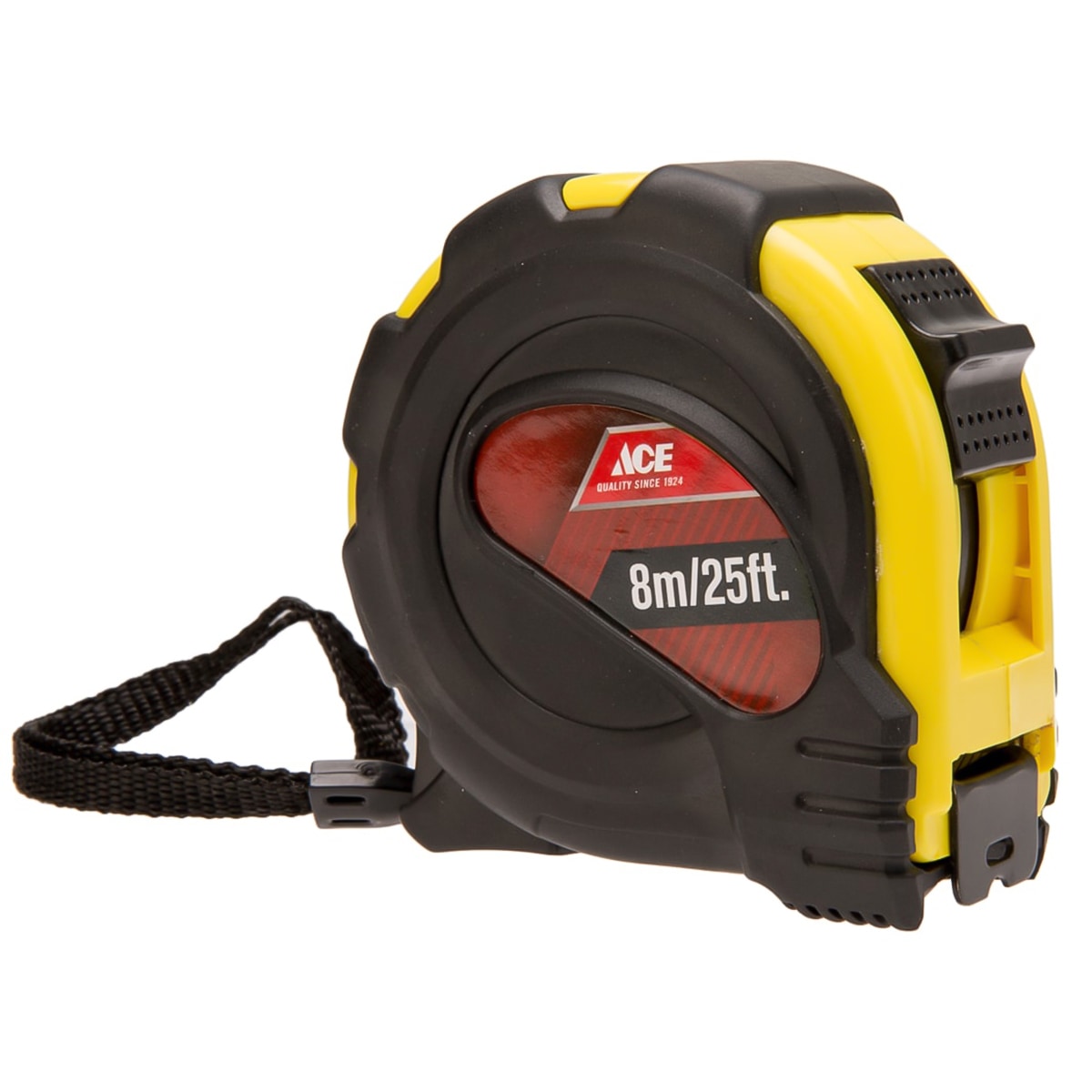 Ace Tape Measure (8 m x 25 mm,  Black & Yellow)