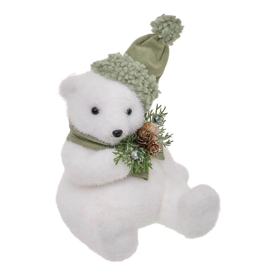 Atmosphera Sitting Bear W/ Green Hat
