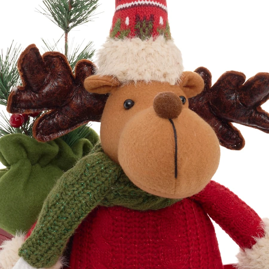 Sleight Snovi Reindeer (Red, L 27 x W 40 x H 16 cm)