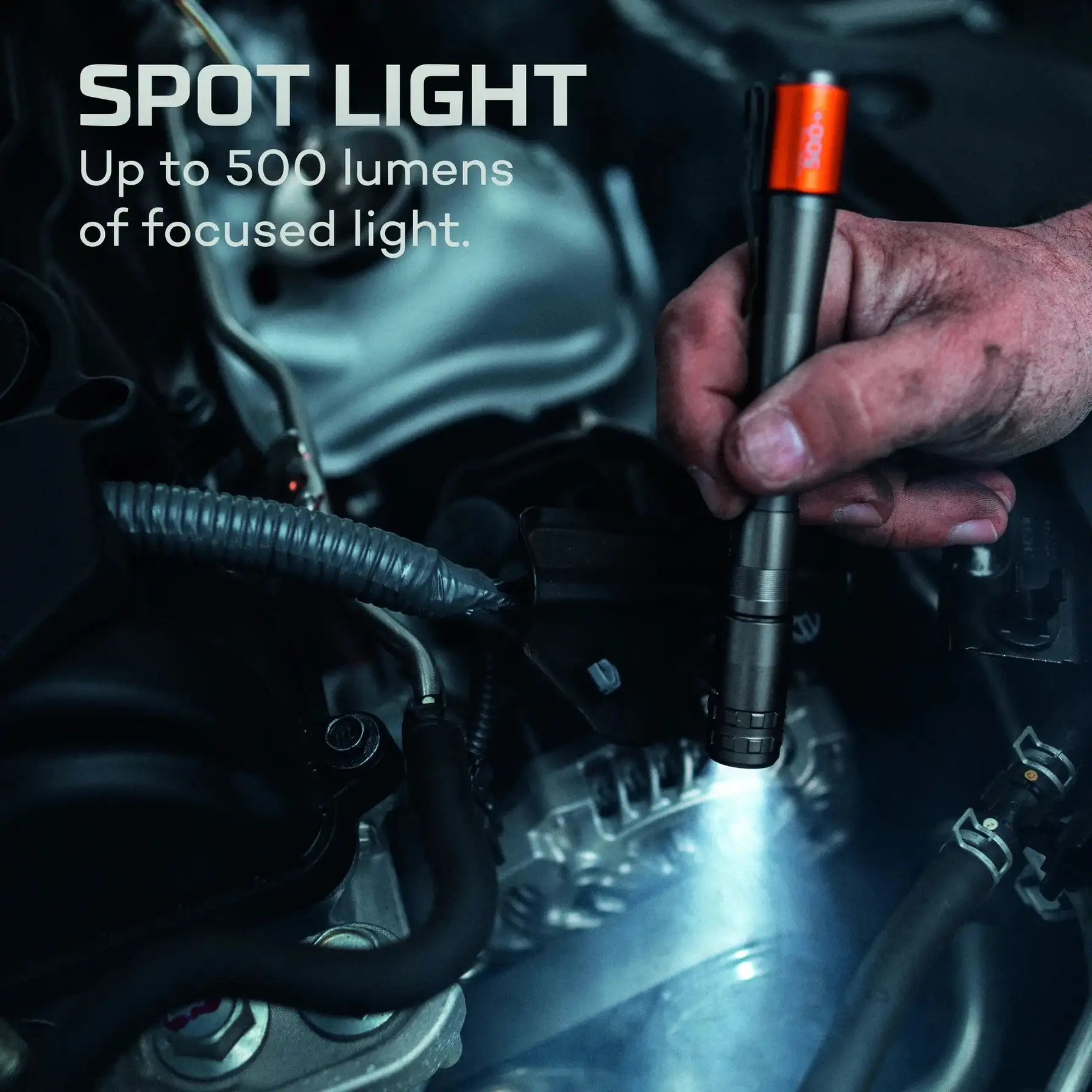 Nebo Inspector 500+ Rechargeable Flashlight, NEB-1000-G