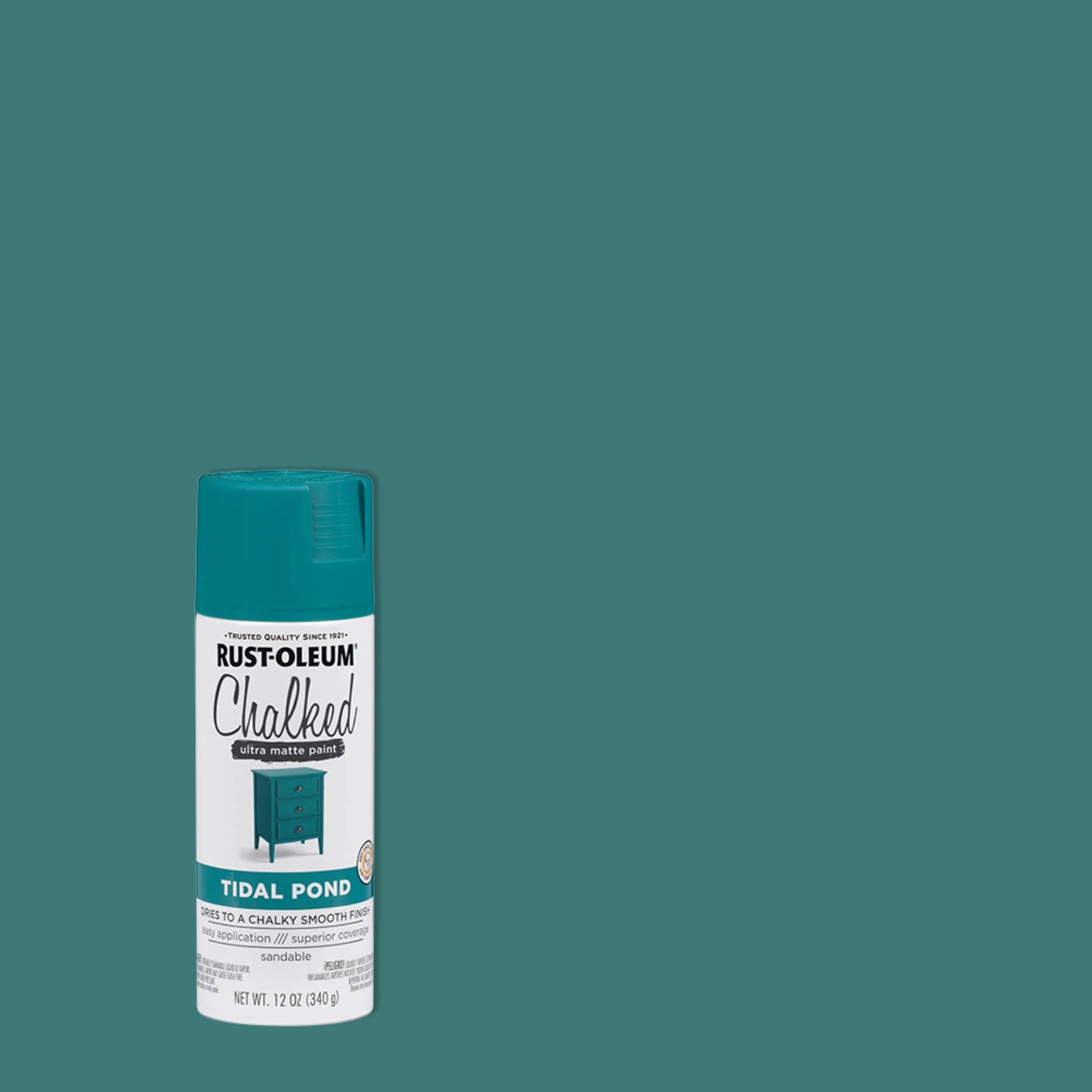Rust-Oleum Chalked Ultra Matte Paint (340 g, Tidal Pond)