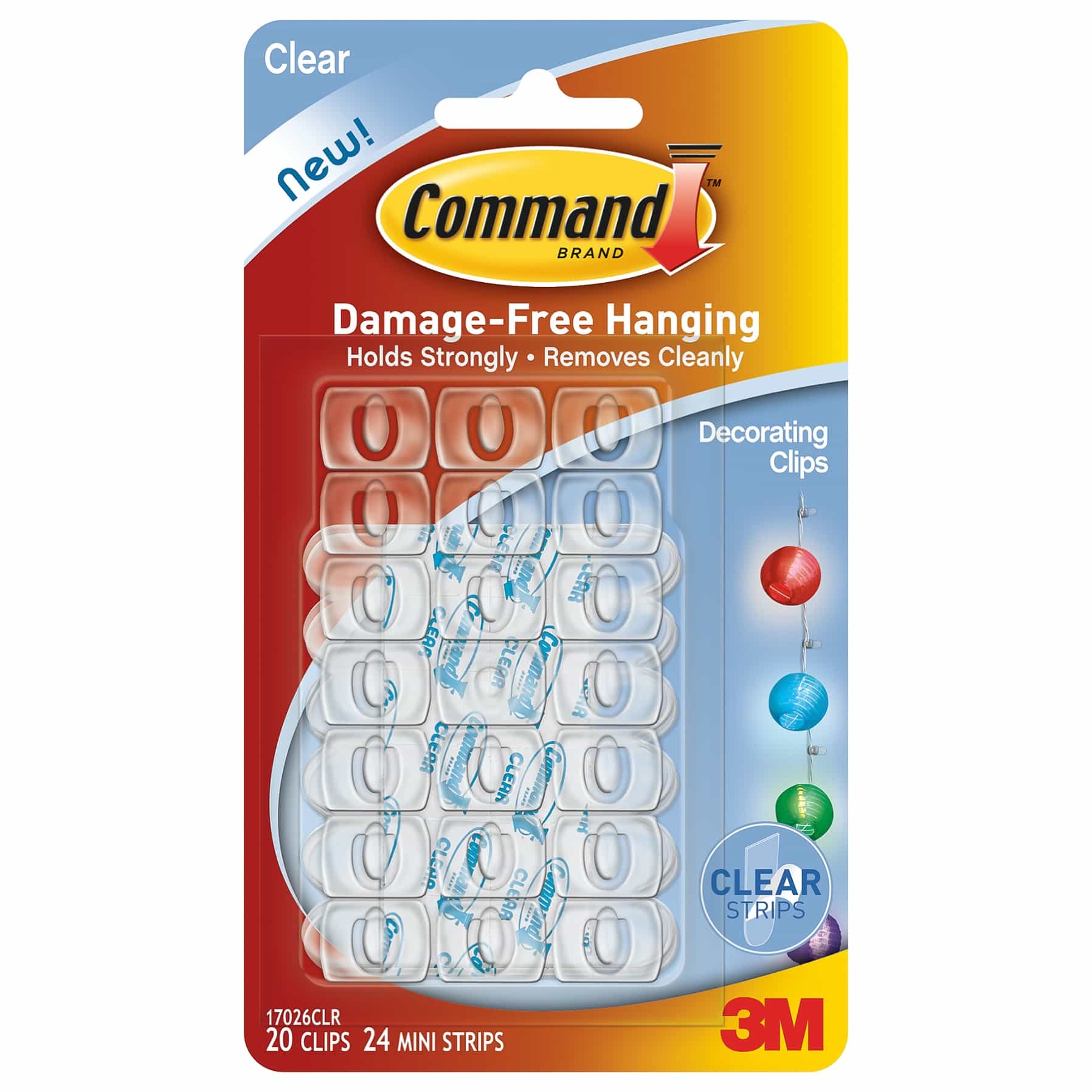 3M Command Clear Decorating Clips 