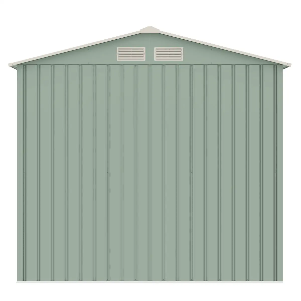 Galvanized Metal Shed (213 x 127 x 195 cm)