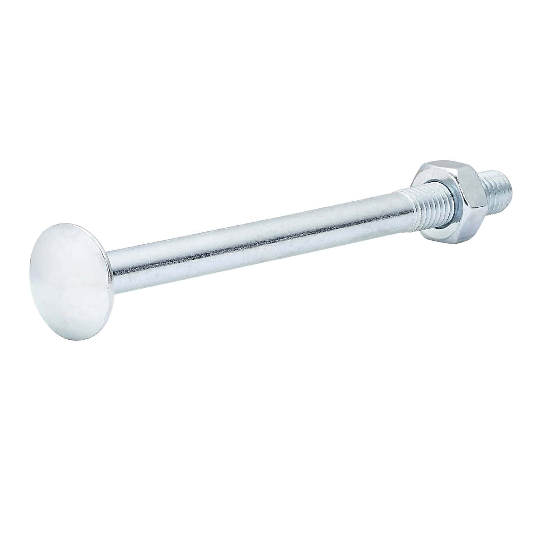 Diall Zinc-Plated Carbon Steel Square Coach Nut & Bolt Pack (M10 x 130 mm, 5 Pc.)