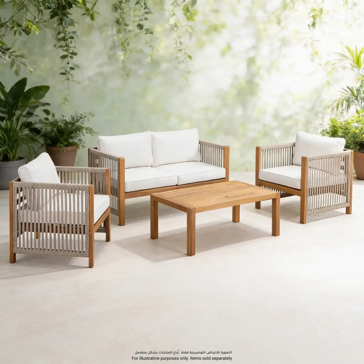 New Monterrey Acacia Wood Coffee Table (100 x 60 x 40 cm)