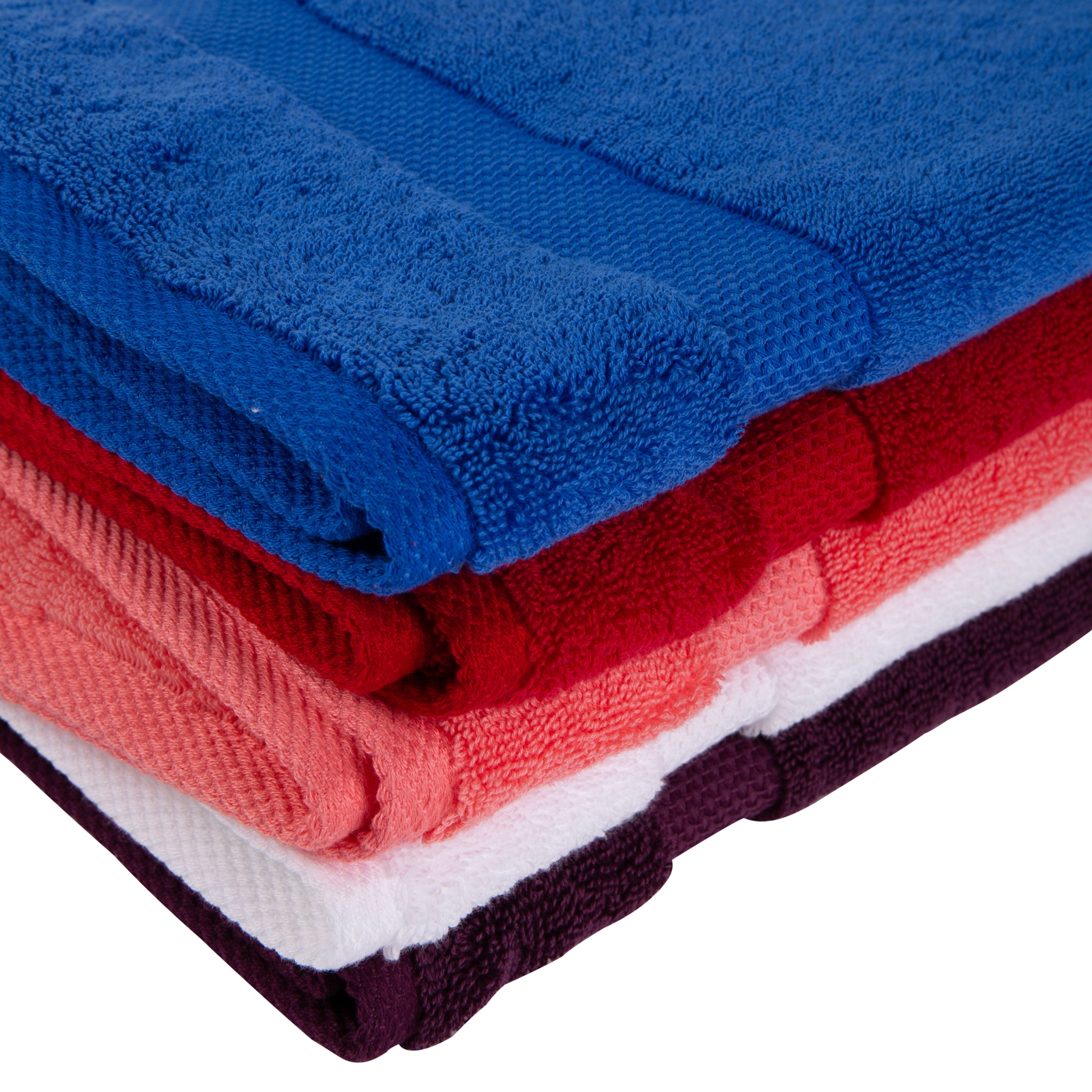 Truebell Classic Face Towel (33 x 33 cm, Dark Red)