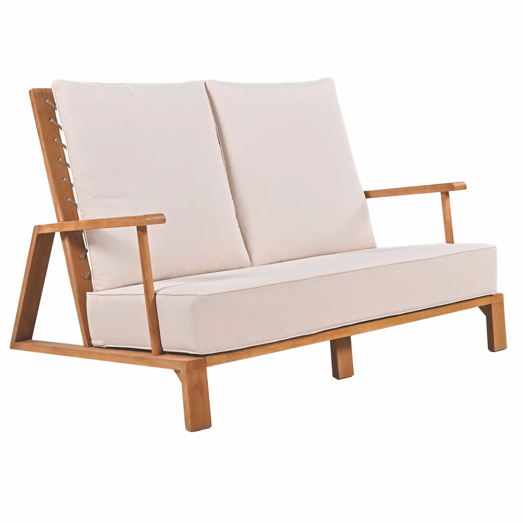 Living Accents Milan 4-Seater Acacia Wood Outdoor Sofa Set (144 x 111 x 91 cm)