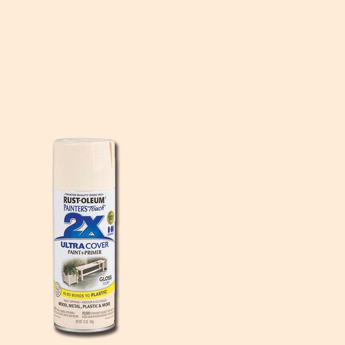 Rustoleum Painters 2X Ultra Cover Paint + Primer (340 g, Ivory)