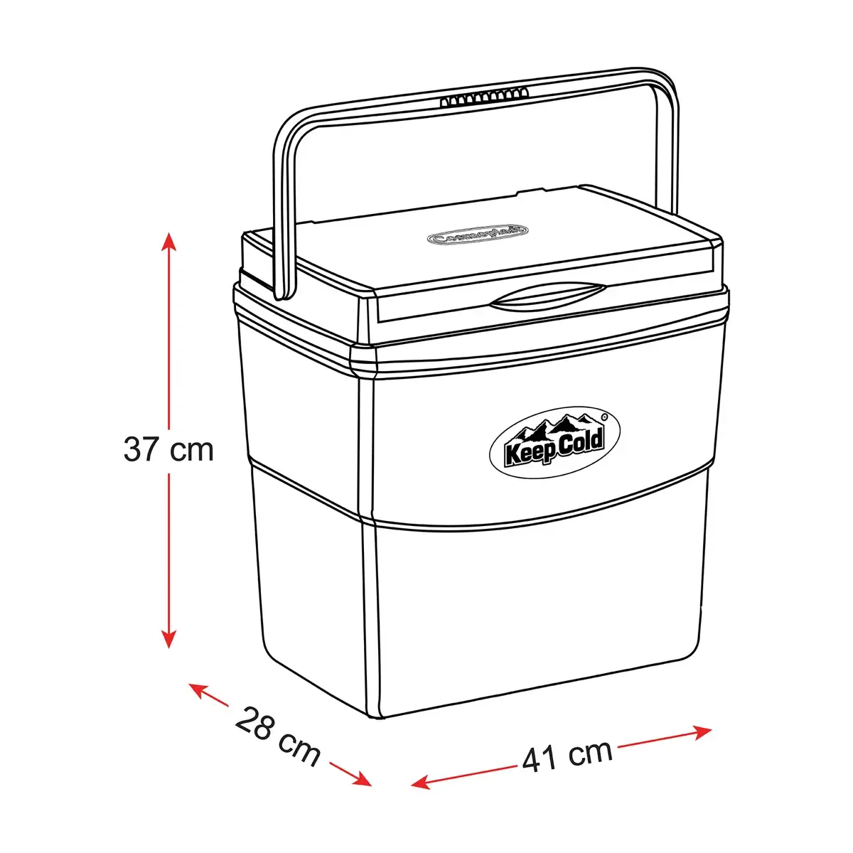 Keepcold Picnic Icebox (20 L, 41 x 28 x 37 cm)
