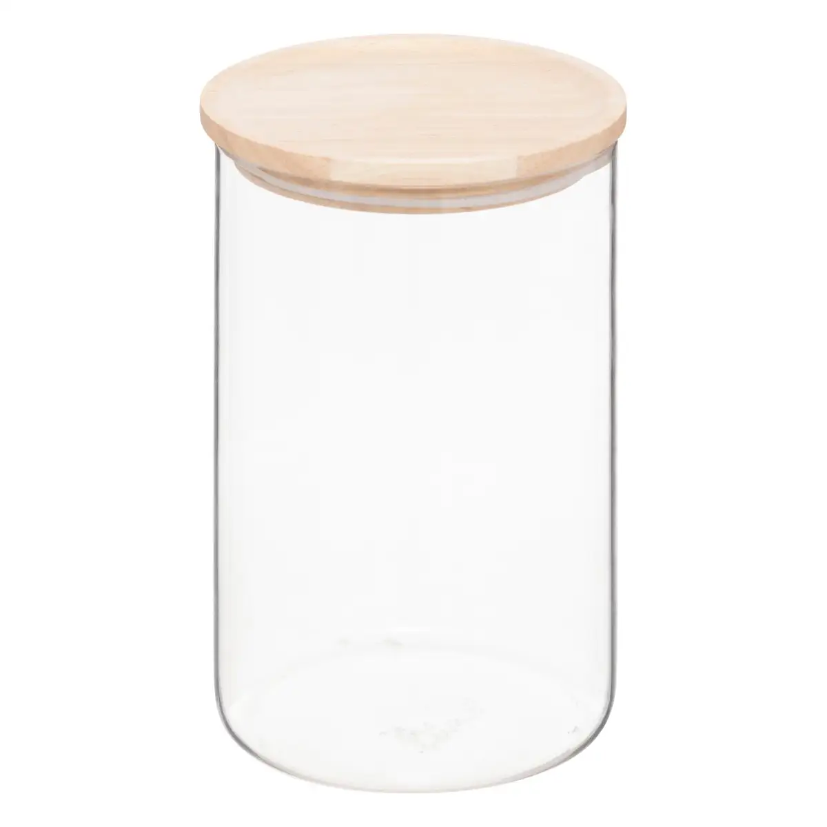 5Five Airtight Glass Jar with Wooden Lid Set (3 Pcs)