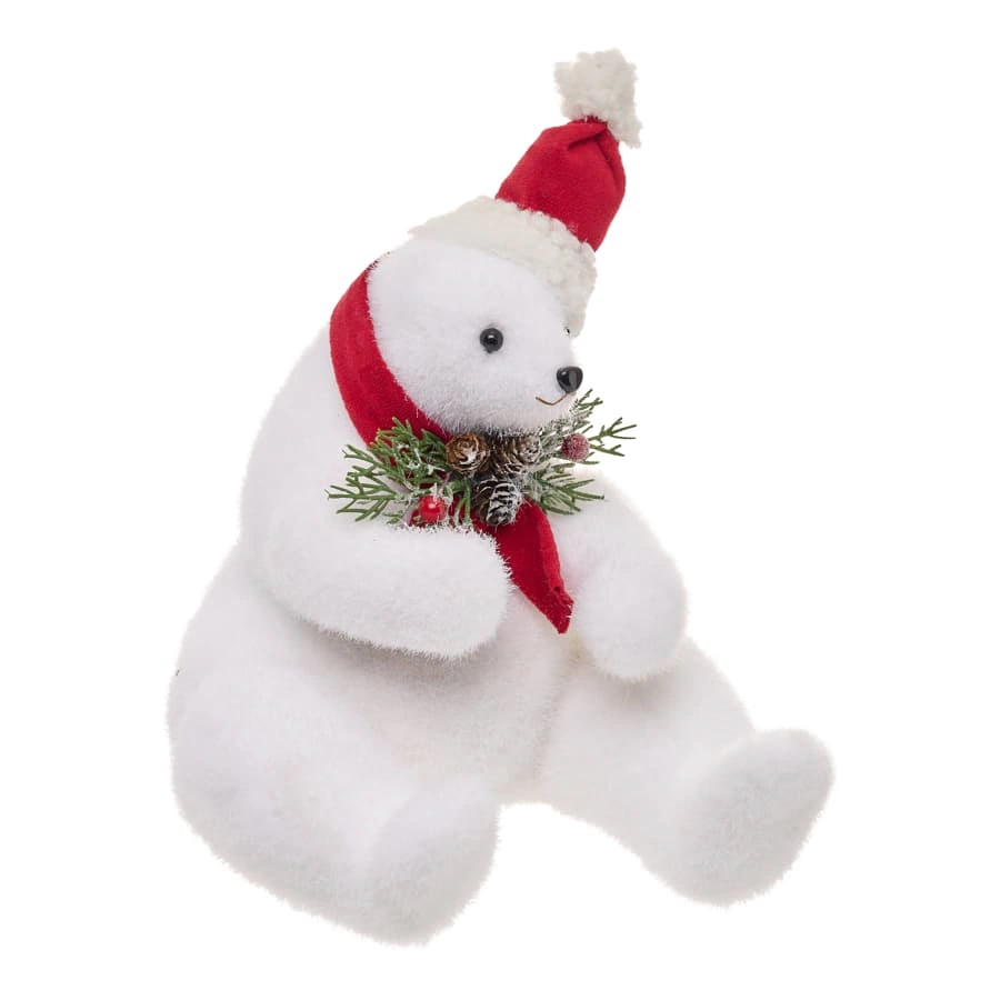 Atmosphera Bear W/ Red Scarf (Red, H. 17 cm)