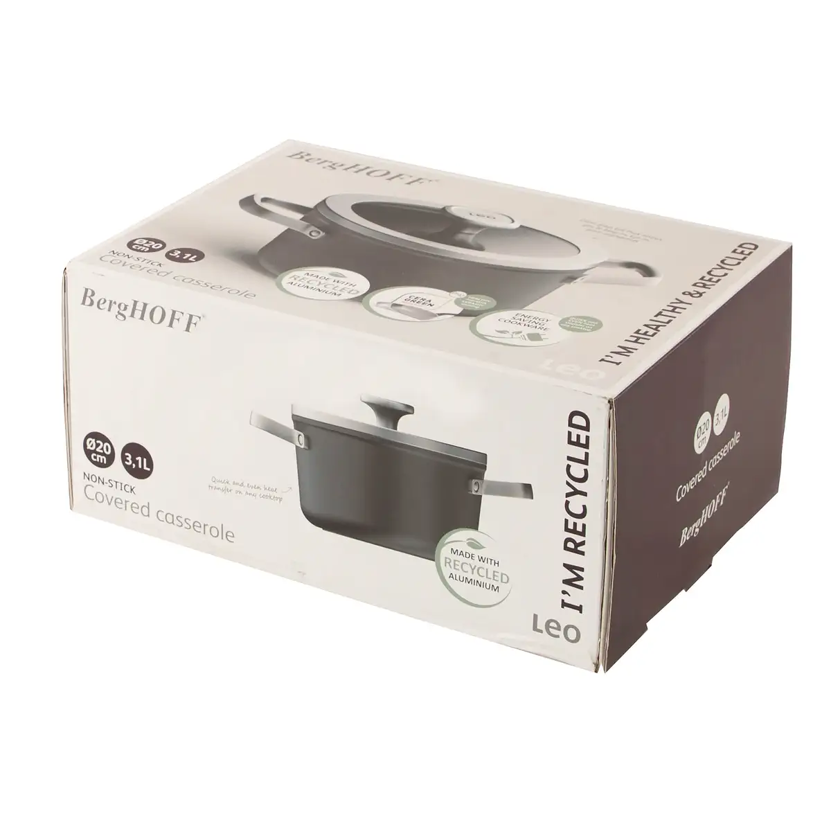 Berghoff Graphite Aluminum Non-Stick Caserole (20 cm)