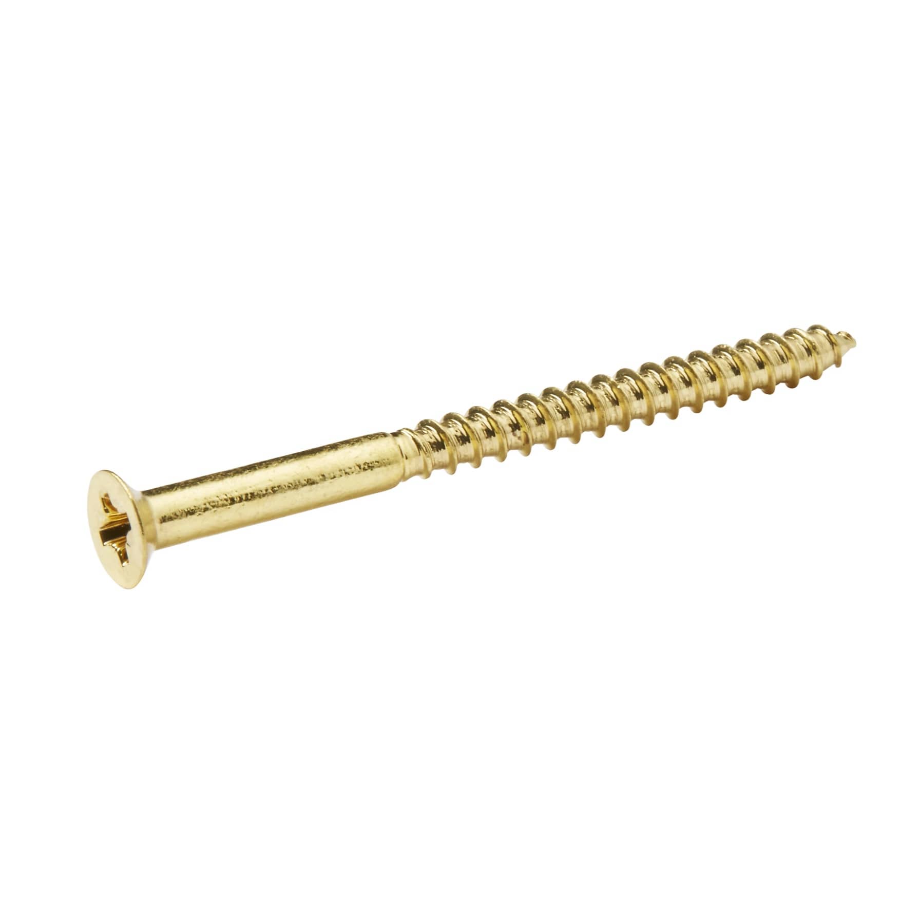 Diall Brass Wood Screw Pack (6 x 80 mm, 25 Pc.)