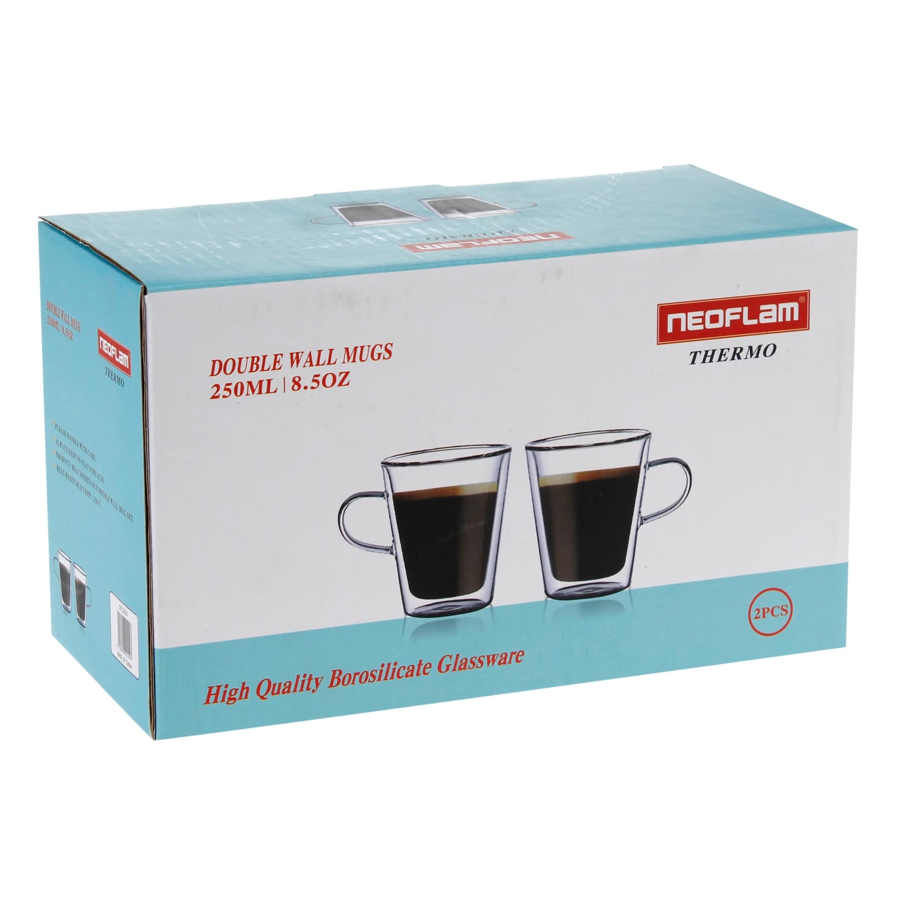 Neoflam Double Wall Mug Set (250 ml, 2 pcs)